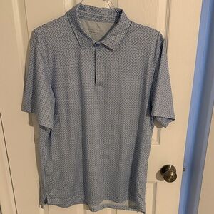 Vineyard Vines Light Blue Geometric Polo